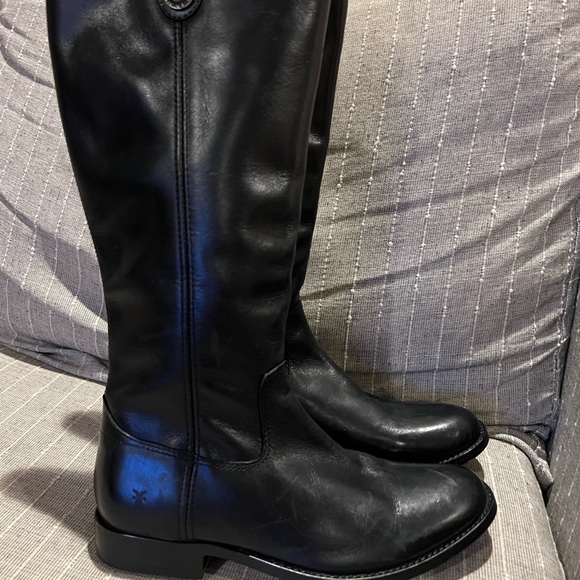 NEW FRYE TALL BLACK MELISSA BUTTON BOOT - Picture 7 of 8